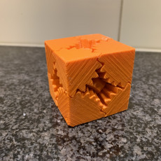 Picture of print of Large Geared Cube, Motorized Edition