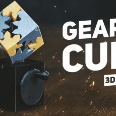 Picture of print of Geared Cube, Hand Crank Edition 这个打印已上传 Alexey Yakushechkin