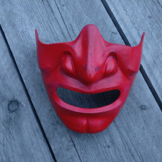 Picture of print of Samurai Half Mask (Mempo)