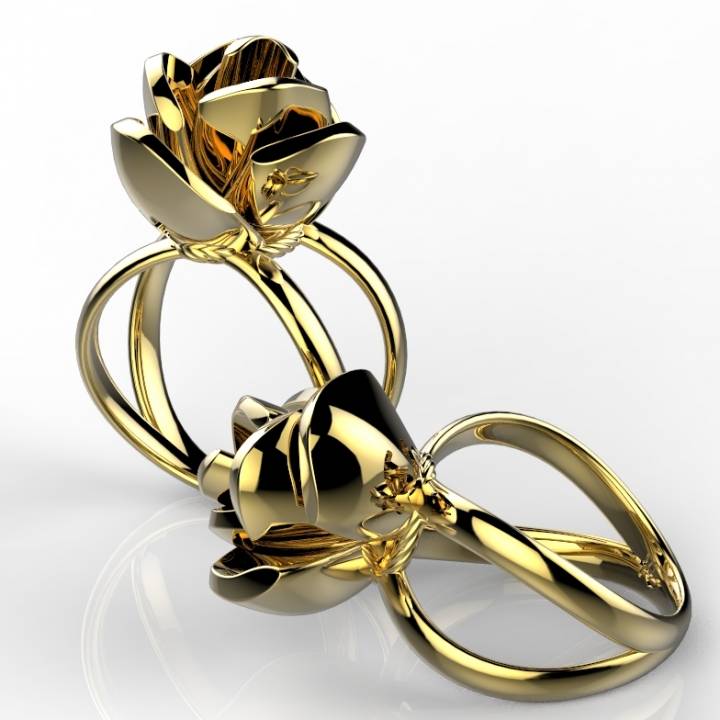 Flower of Mary - Gold Ring image