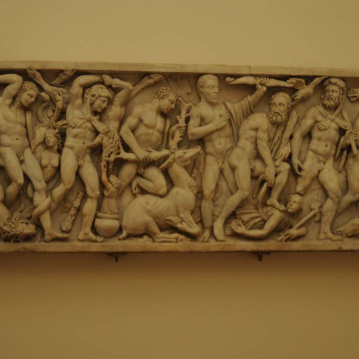 Front of Sarcophagus with the Labours of Hercules image