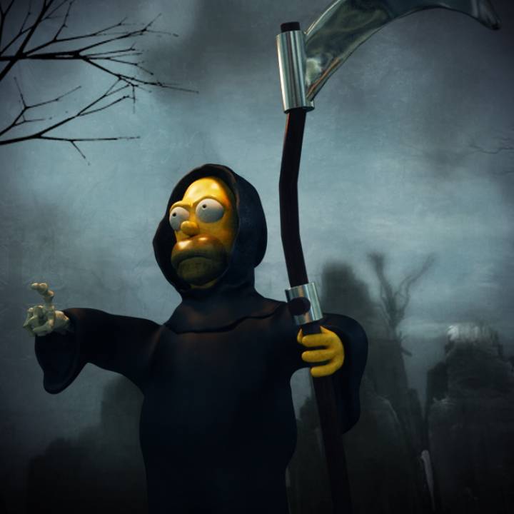 Homer Grim Reaper image