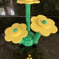 Picture of print of Lifesize Lego Flowers