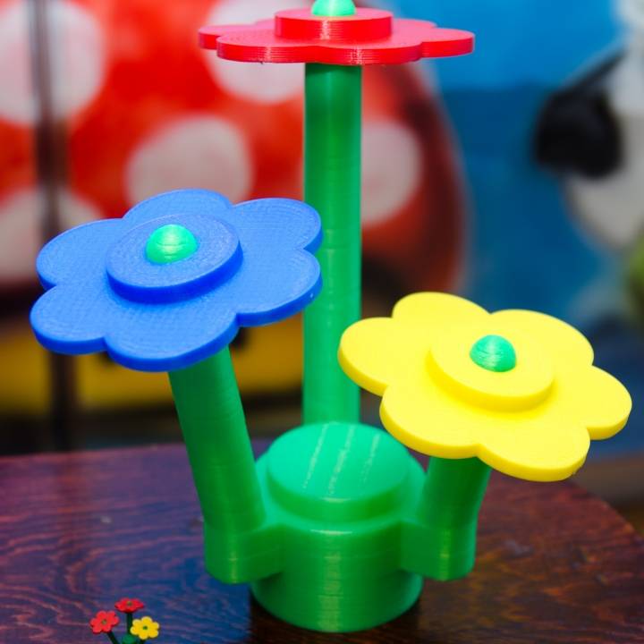 Lifesize Lego Flowers image