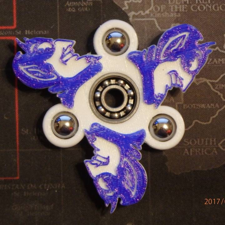 Duke Blue Devil Fidget Spinner - Wingnut2k image
