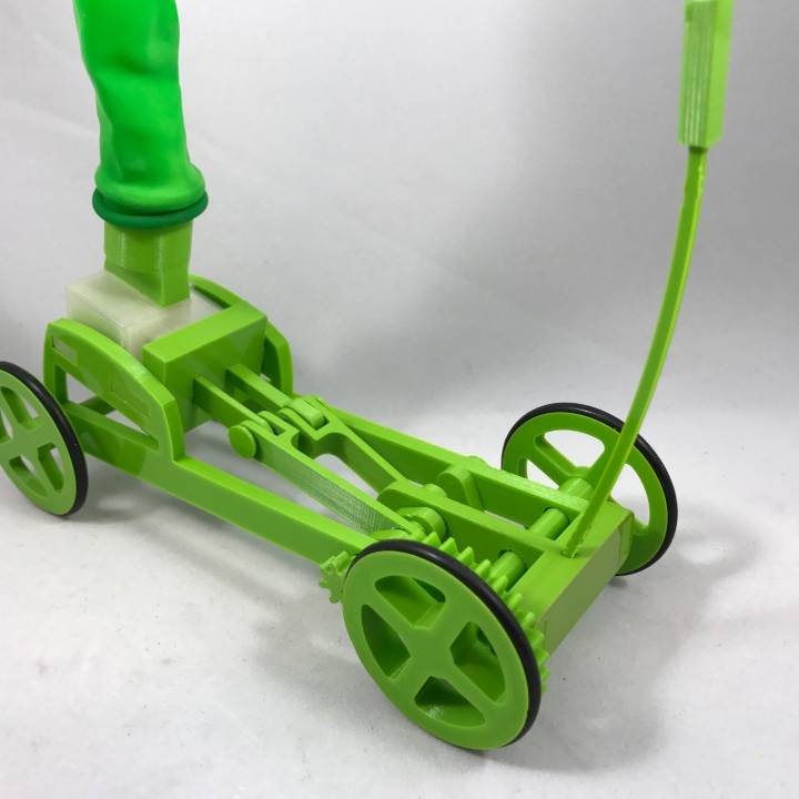 Balloon Powered Single Cylinder Air Engine Open Chassis image