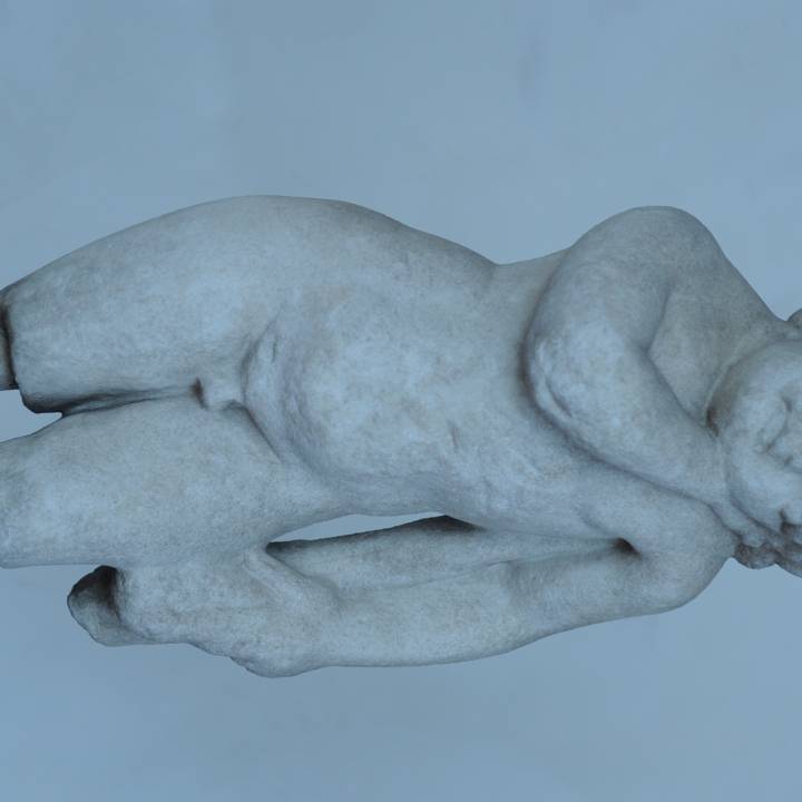 Statuette of a funerary Cupid image