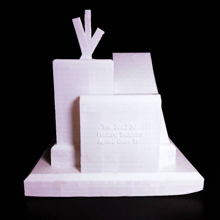 2017 3d Printing Industry Award Trophy image