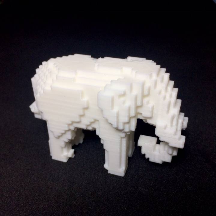 Voxel Elephant image