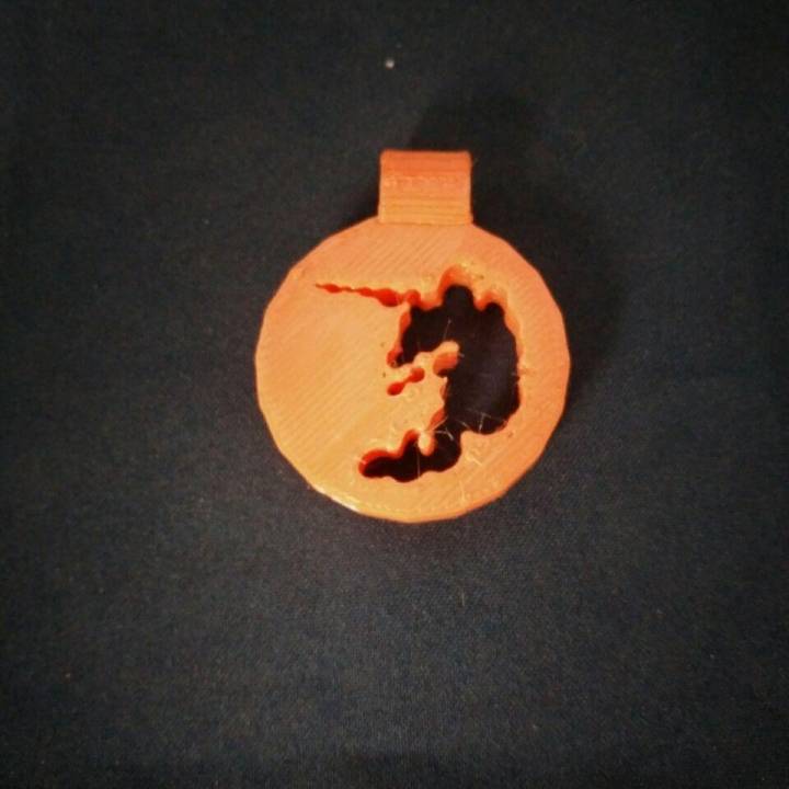 Mare in the Moon Silhouette Pendant image