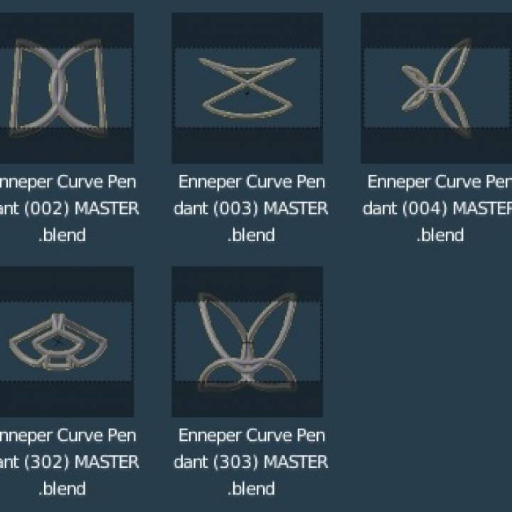 Personalised Enneper Curve Earring image
