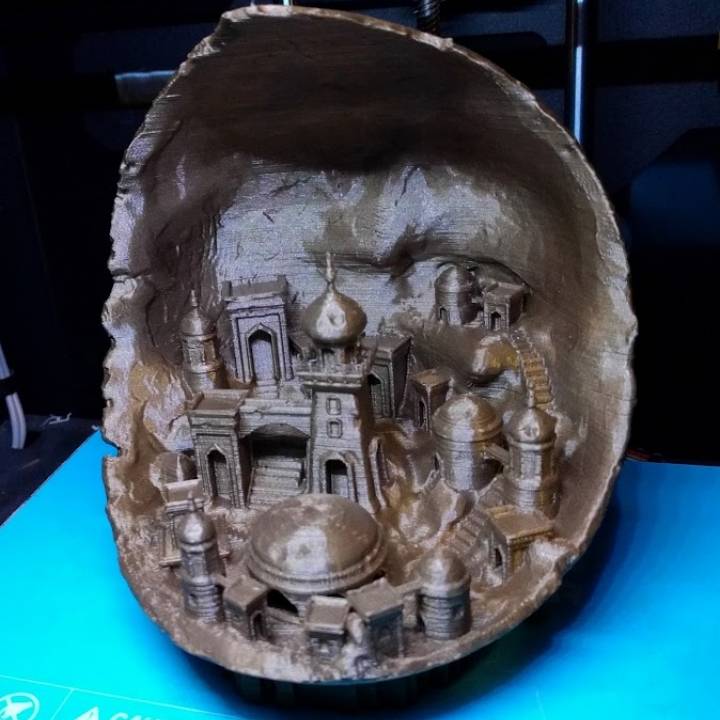 3D Printable Moon city by Jukka Seppänen