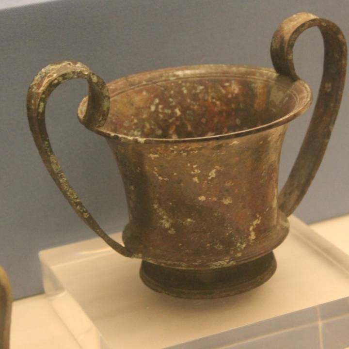 Bronze beaked pouring vessel (oinochoe) image