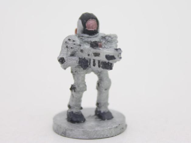Robot with gun (18mm scale) image