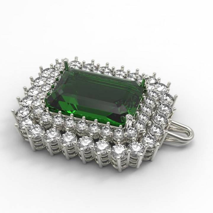 Pendant with Emerald image