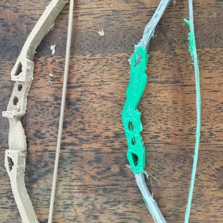 3D Printable Recurve Bow by Brian Mernoff