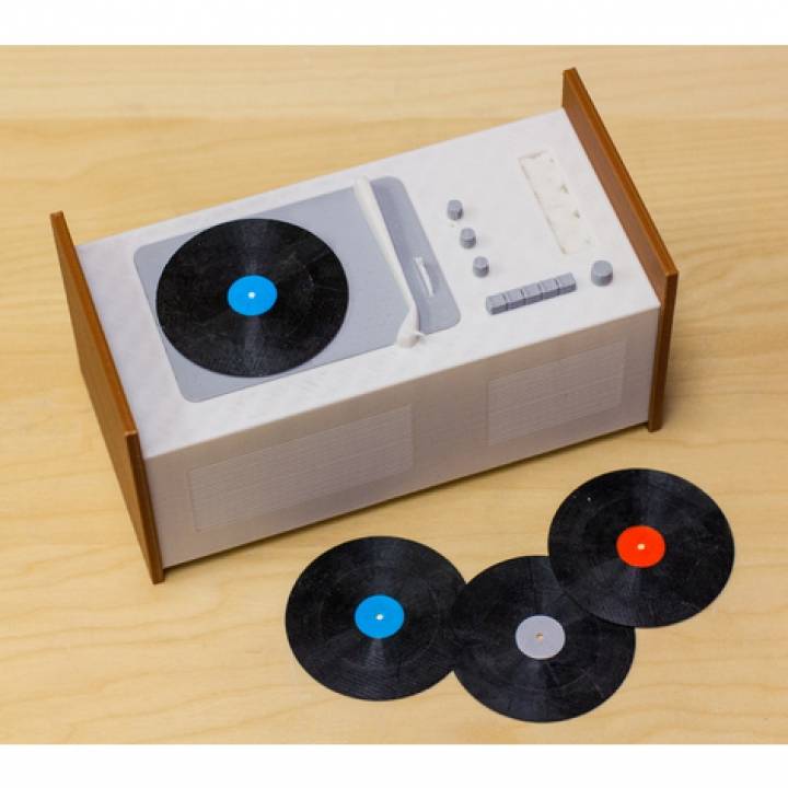 Multi-Color Record Player image