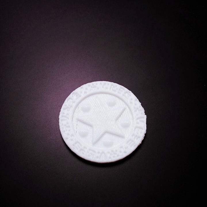 3D Printable Dragon Quest Mini Medal by Isaac Gelman