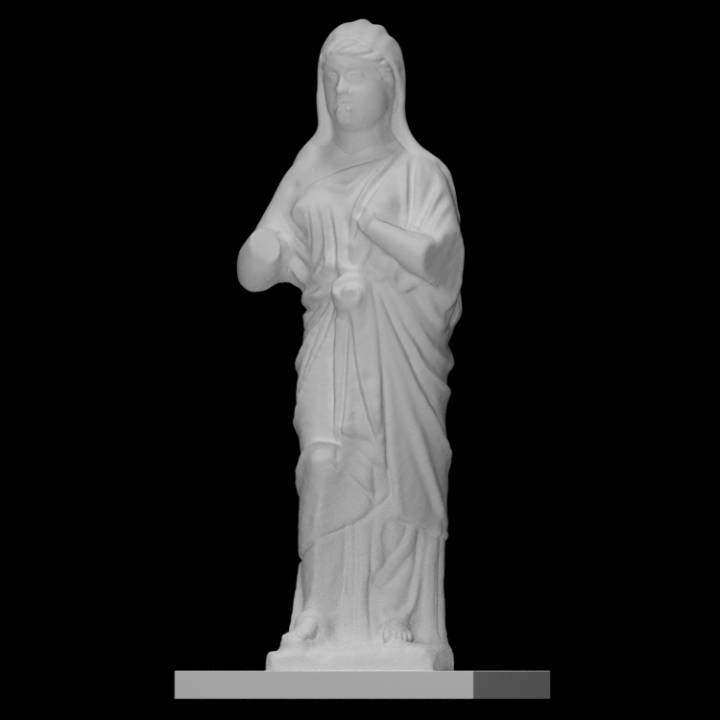 Statuette of priestess of Isis image