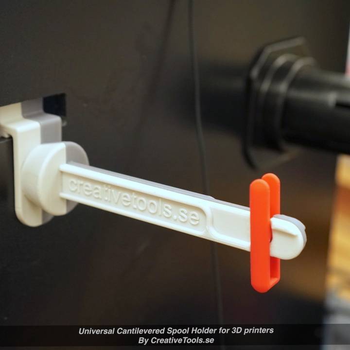 Universal Cantilevered Spool Holder for 3D printers image
