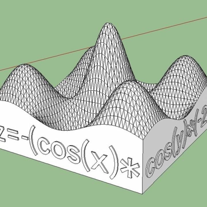 Sand castle build with math function image
