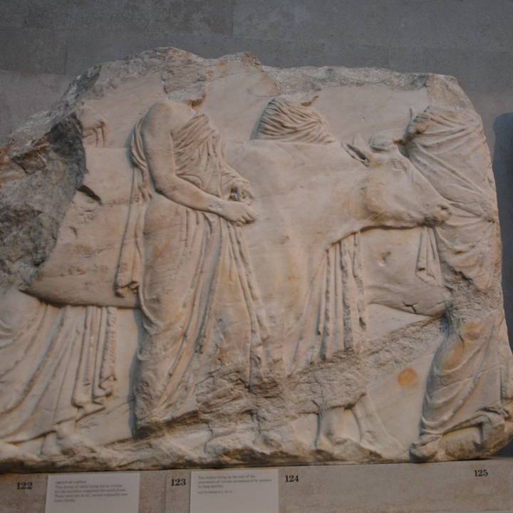 Parthenon Frieze _ South XLI, 122-125 image