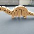 Twists & bends Brontosaurus by orangeteacher print image