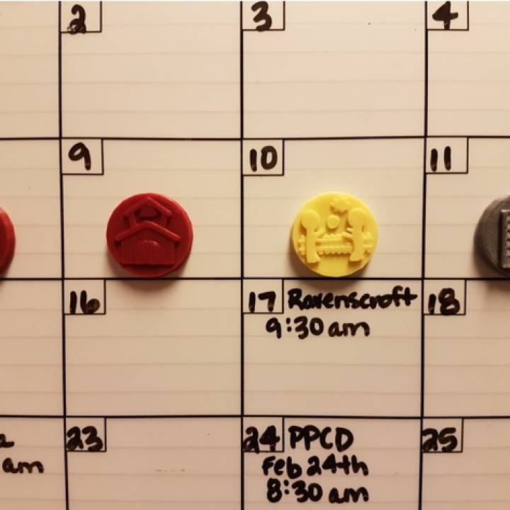 Activity Magnets (Weekly Planner) image
