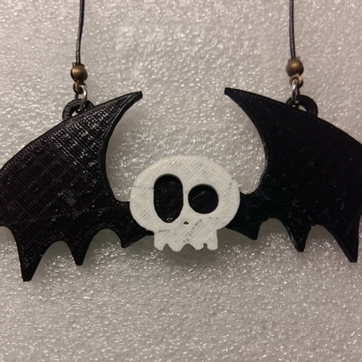 Bat Skull Pendant two colors image