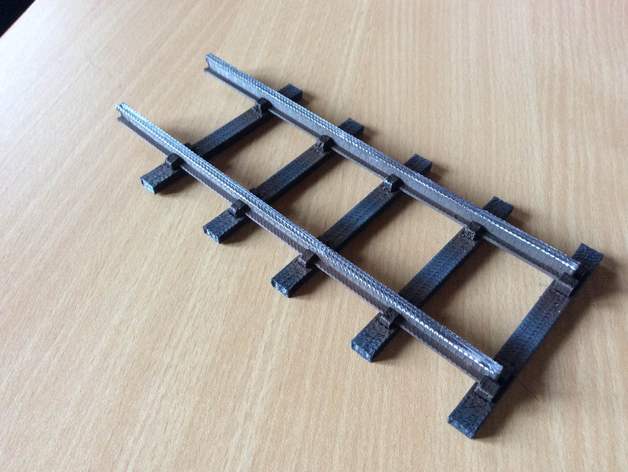 3D Printable Straight Track Garden Railway System 45mm Gauge by Leif ...