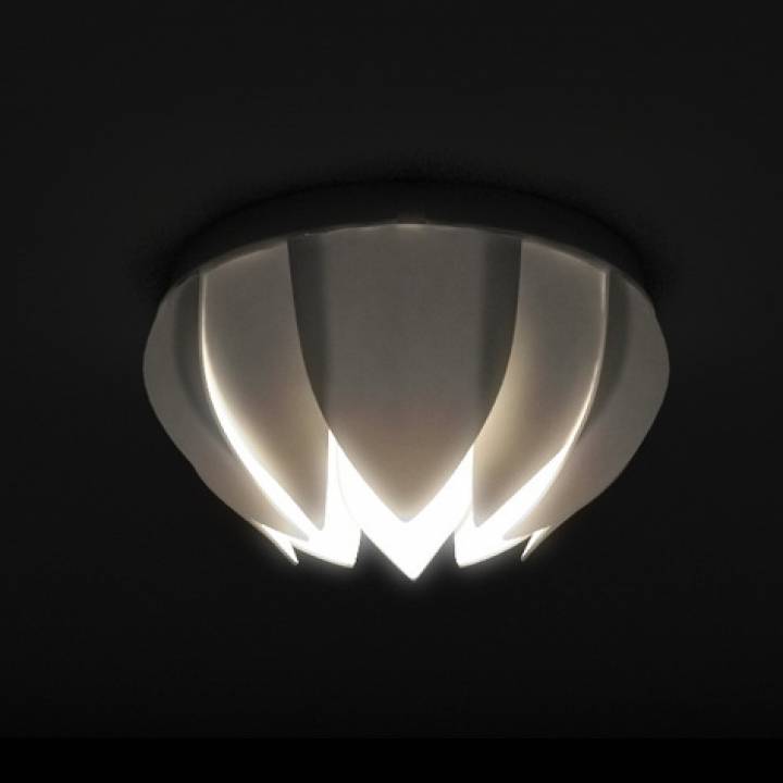 Lotus ceiling lamp based on cheap IKEA Lamp mount "Lock" image