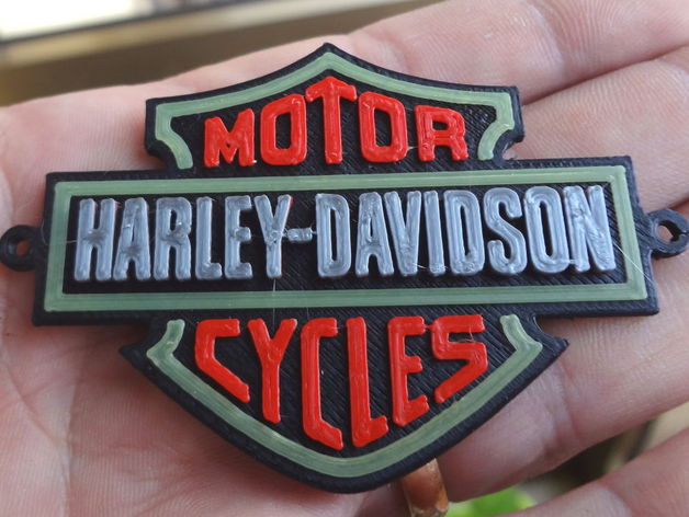 4 Colors Harley Davidson Logo image