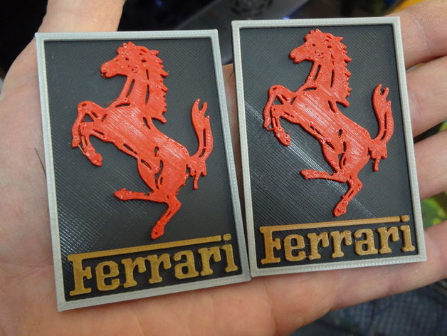 4 color squared Ferrari Logo image