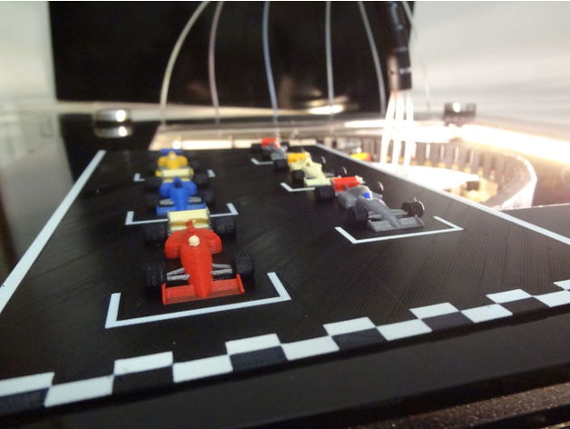 F1 starting grid - 6 colors printed in one time. image