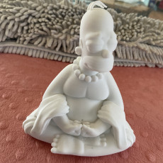 Picture of print of homer buddha