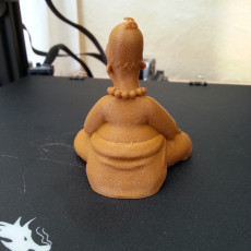 Picture of print of homer buddha