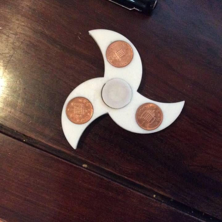 UK and US penny fidget spinner image