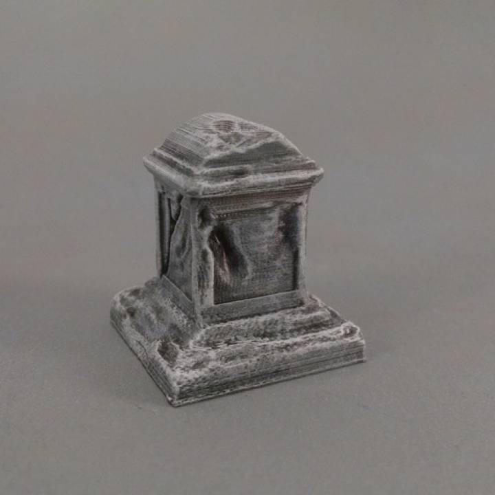 Photo of Grave Stone Worn 3D Model