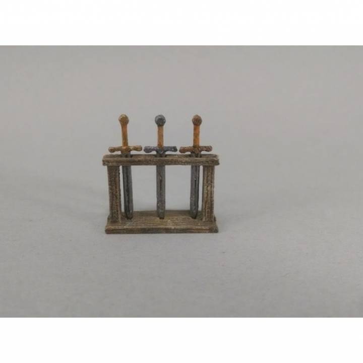 28mm Sword Rack with Removable Swords image