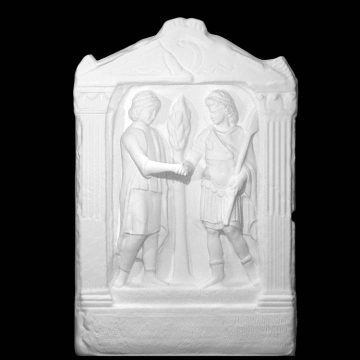 Relief with a Dedication to Aglibol and Malakbel image