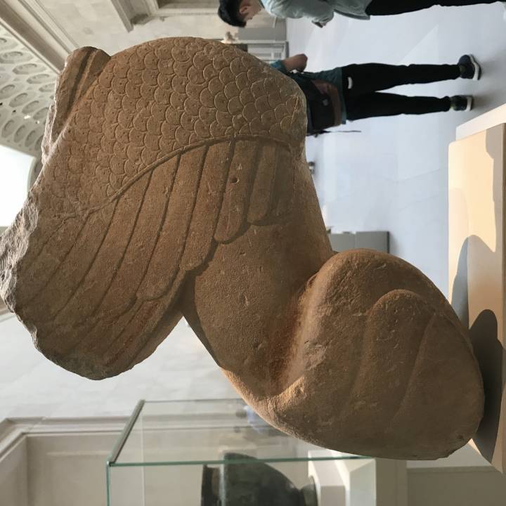 Limestone Statue of a Sphinx image