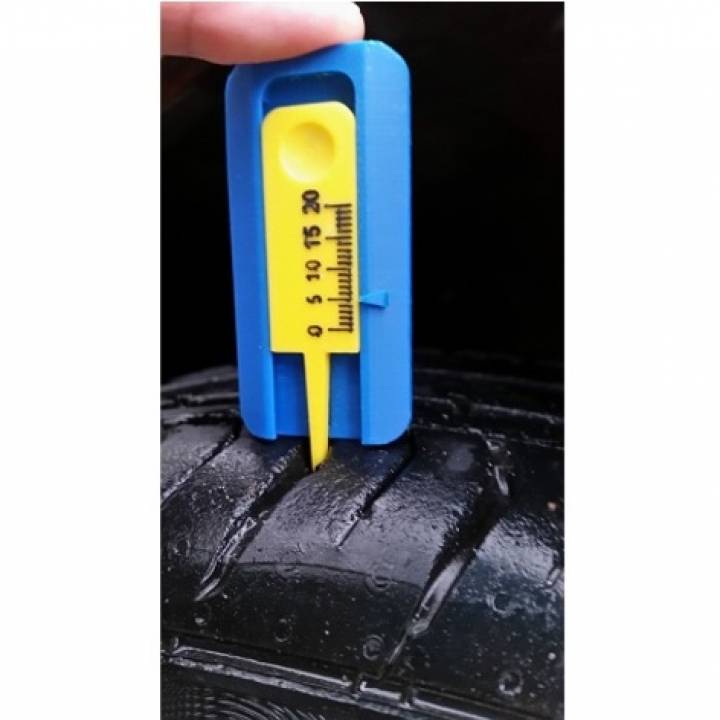 Measuring tire groove image