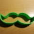 moustache cookie cutter print image