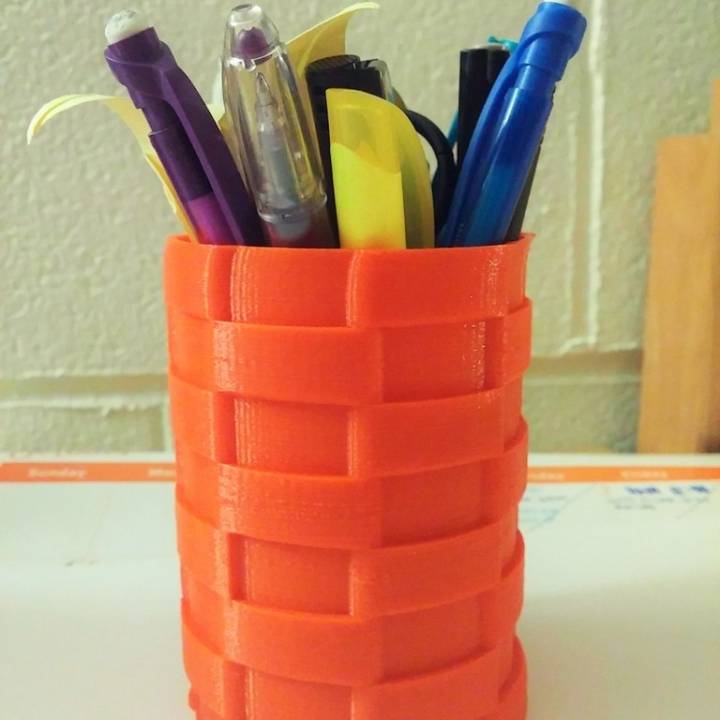 Pencil Holder (Picnic Basket Design) image