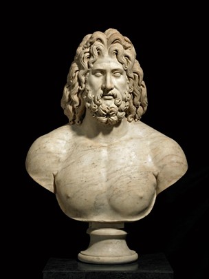 Colossal Marble Bust of Zeus image