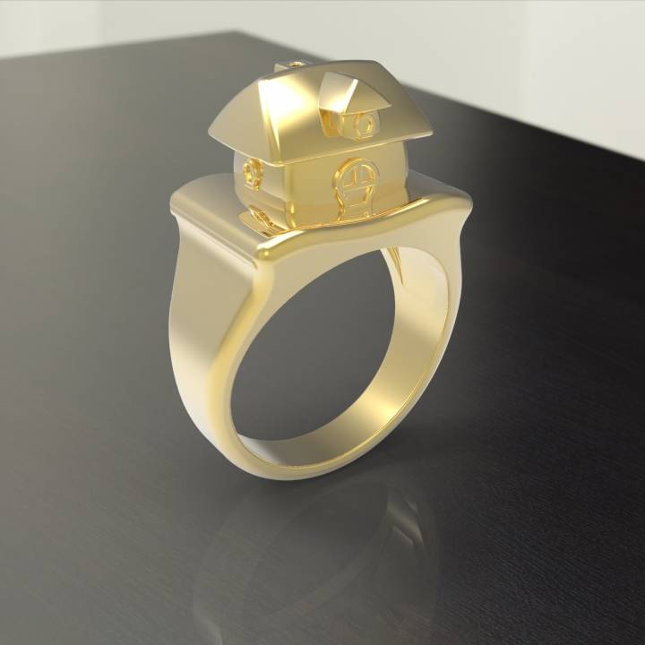 Cute House Ring image