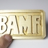 BAMF Belt Buckle print image
