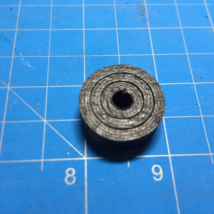 1" OD, 0.25" ID Single Race Radial Bearing with Retaining Cage using Airsoft Pellets image