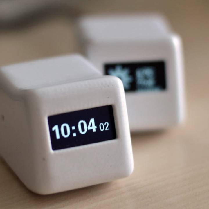 3D Printable Desktop Widget (clock, weather forecast, world timer ....)