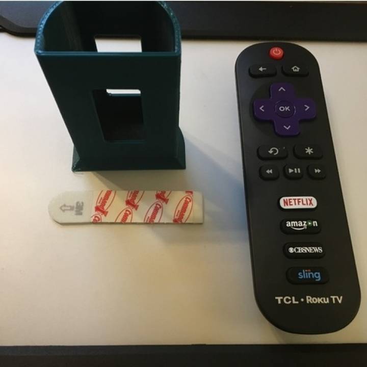 3D Printable TLC Roku Remote Stand by Ceasar Jamandre